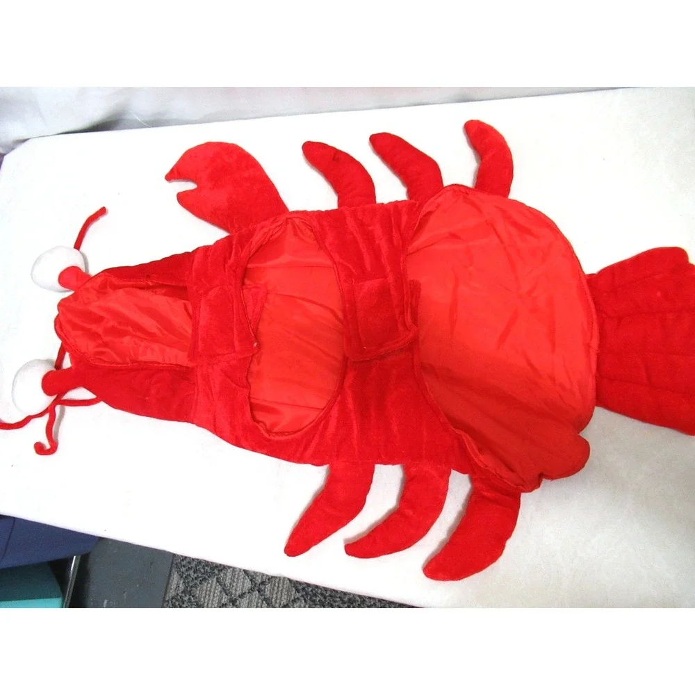 Skull & Bones K9 Dog Red Plush Lobster Halloween Costume Size XL